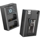 SmallRig 5409 DUAL KIT akkumulátor töltő // Battery Charger (+ 2x SmallRig LP-E6P)