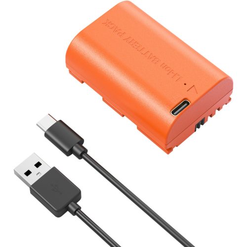 SmallRig 5407 - LP-E6P akkumulátor (2.520mAh) (USB-C) (orange) (for Canon)