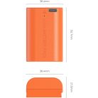 SmallRig 5407 - LP-E6P akkumulátor (2.520mAh) (USB-C) (orange) (for Canon)