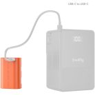SmallRig 5407 - LP-E6P akkumulátor (2.520mAh) (USB-C) (orange) (for Canon)