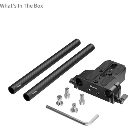 SmallRig 5609 Bottom Mount Plate with Dual 15mm Rod Clamp
