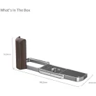 SmallRig 5563 L-Shaped Mount Plate with Wooden Handle for OM SYSTEM OM-3