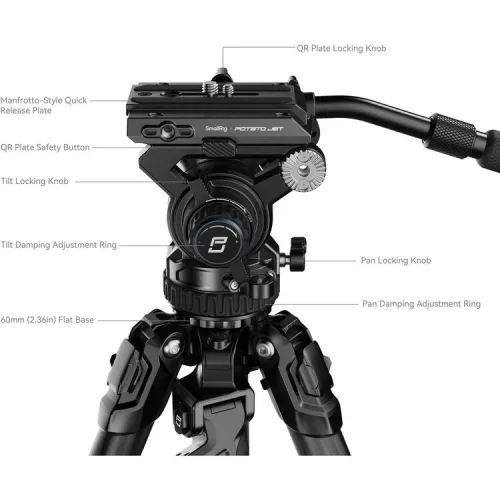 SmallRig 5755 X Potato Jet TRIBEX Carbon II Tripod Kit