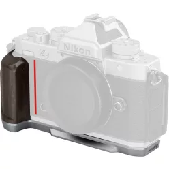   SmallRig 5707 L-Shaped Mount Plate with Wooden Handle for Nikon Z f Silver