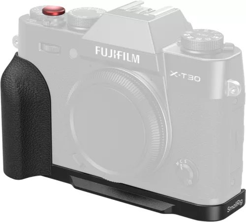 SmallRig 5663 L-Shaped Mount Plate with Silicone Handle for FUJIFILM X-T30 / T30 II / T30 III Black