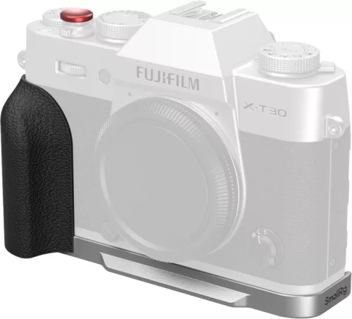 SmallRig 5664 L-Shaped Mount Plate with Silicone Handle for FUJIFILM X-T30 / T30 II / T30 III Silver