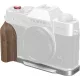 SmallRig 5667 L-Shaped Mount Plate with Wooden Handle for FUJIFILM T30 / T30 II / X-T30 III Silver