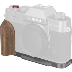   SmallRig 5668 L-Shaped Mount Plate w Wooden Handle for FUJIFILM X-T30 / T30 II / T30 III Charcoal