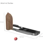 SmallRig 5668 L-Shaped Mount Plate w Wooden Handle for FUJIFILM X-T30 / T30 II / T30 III Charcoal