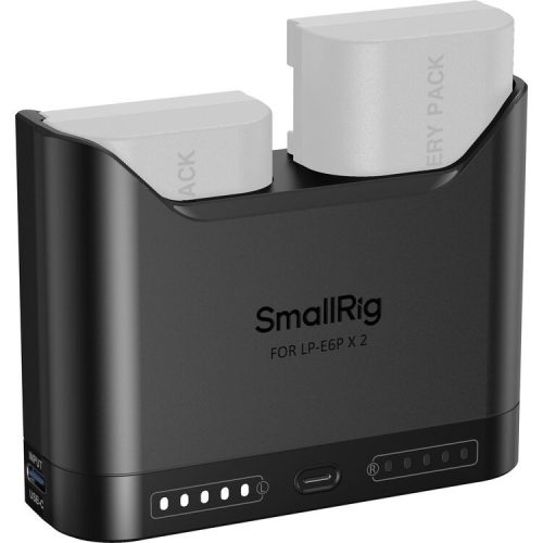 SmallRig 5490 DUAL akkumulátor töltő // Battery Charger (for Canon LP-E6P)