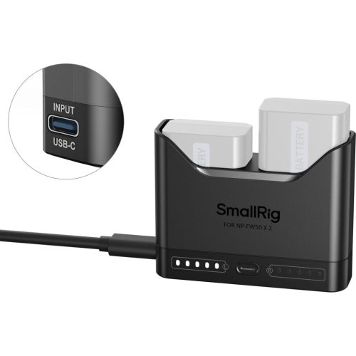 SmallRig 5493 DUAL akkumulátor töltő // Battery Charger (for Sony NP-FW50)