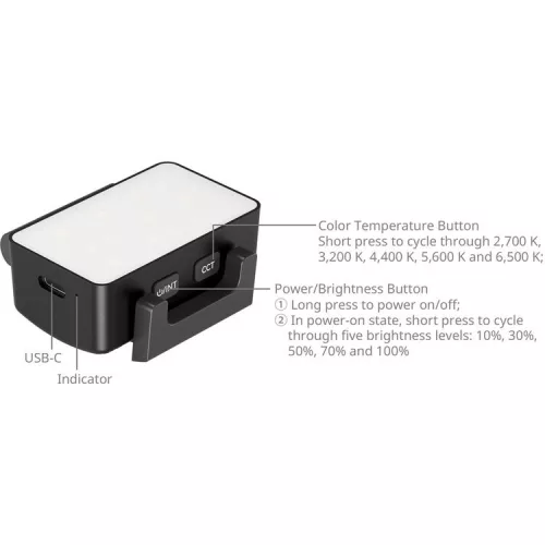 SmallRig 5733 Bi-Color LED Video Light for DJI Osmo Pocket 3