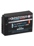 PATONA LP-E17 PLATINUM akkumulátor (USB-C) (1.000mAh)