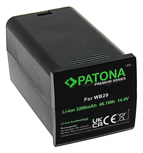 PATONA WB29 PREMIUM akkumulátor (for GODOX) (3.200mAh) (1355)