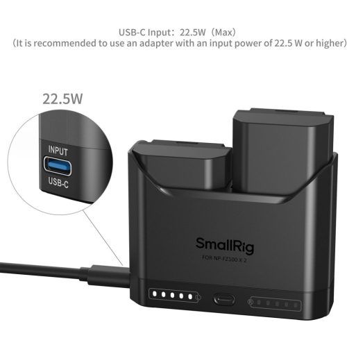 SmallRig 5483 DUAL KIT akkumulátor töltő // Battery Charger (+ 2x SmallRig NP-FZ100)
