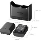 SmallRig 5483 DUAL KIT akkumulátor töltő // Battery Charger (+ 2x SmallRig NP-FZ100)