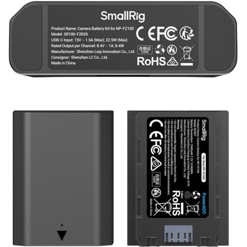 SmallRig 5483 DUAL KIT akkumulátor töltő // Battery Charger (+ 2x SmallRig NP-FZ100)