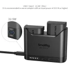 SmallRig 5484 DUAL KIT akkumulátor töltő // Battery Charger (+ 2x SmallRig LP-E6NH)