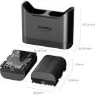 SmallRig 5484 DUAL KIT akkumulátor töltő // Battery Charger (+ 2x SmallRig LP-E6NH)