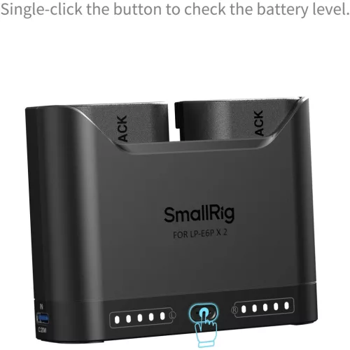 SmallRig 5484 DUAL KIT akkumulátor töltő // Battery Charger (+ 2x SmallRig LP-E6NH)