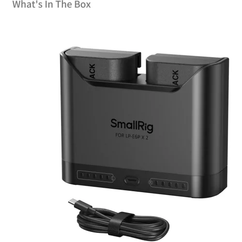 SmallRig 5484 DUAL KIT akkumulátor töltő // Battery Charger (+ 2x SmallRig LP-E6NH)