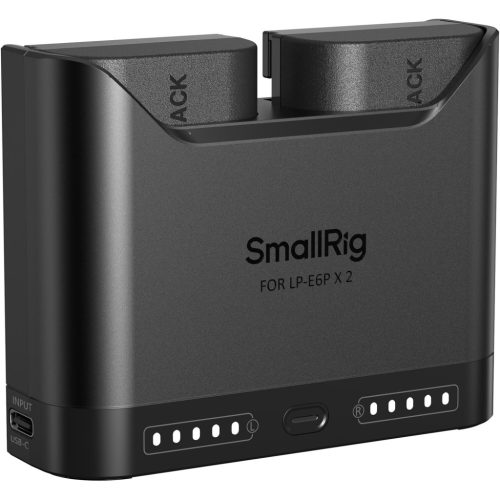 SmallRig 5485 DUAL KIT akkumulátor töltő // Battery Charger (+ 2x SmallRig LP-E6P)