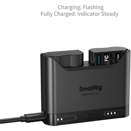 SmallRig 5486 DUAL KIT akkumulátor töltő // Battery Charger (+ 2x SmallRig EN-EL15c)