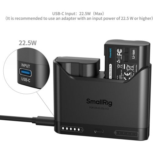 SmallRig 5486 DUAL KIT akkumulátor töltő // Battery Charger (+ 2x SmallRig EN-EL15c)