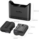 SmallRig 5486 DUAL KIT akkumulátor töltő // Battery Charger (+ 2x SmallRig EN-EL15c)