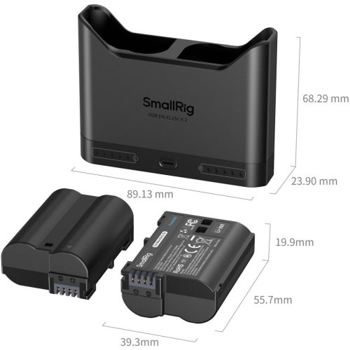 SmallRig 5486 DUAL KIT akkumulátor töltő // Battery Charger (+ 2x SmallRig EN-EL15c)