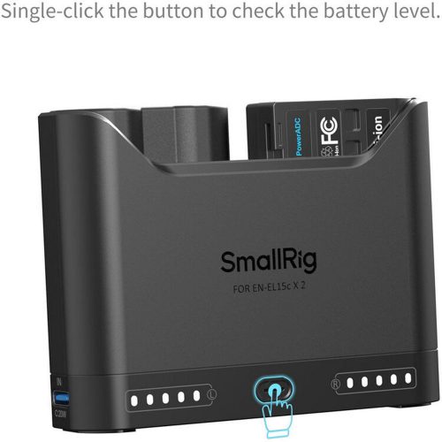 SmallRig 5486 DUAL KIT akkumulátor töltő // Battery Charger (+ 2x SmallRig EN-EL15c)