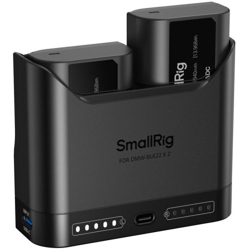 SmallRig 5487 DUAL KIT akkumulátor töltő // Battery Charger (+ 2x SmallRig DMW-BLK22)