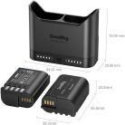 SmallRig 5487 DUAL KIT akkumulátor töltő // Battery Charger (+ 2x SmallRig DMW-BLK22)