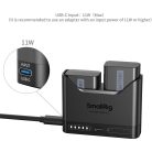 SmallRig 5488 DUAL KIT akkumulátor töltő // Battery Charger (+ 2x SmallRig NP-FW50)