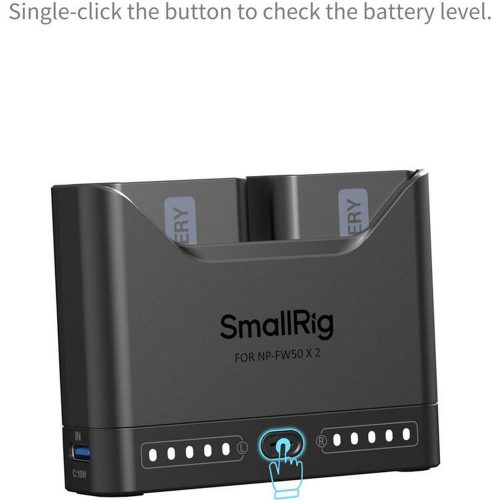 SmallRig 5488 DUAL KIT akkumulátor töltő // Battery Charger (+ 2x SmallRig NP-FW50)