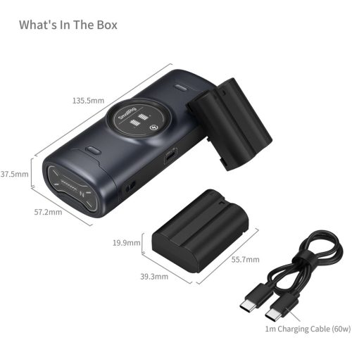 SmallRig 5697 DUAL KIT hordozható akkumulátor töltő // Portable Battery Charger (+ 2x SmallRig EN-EL15c)