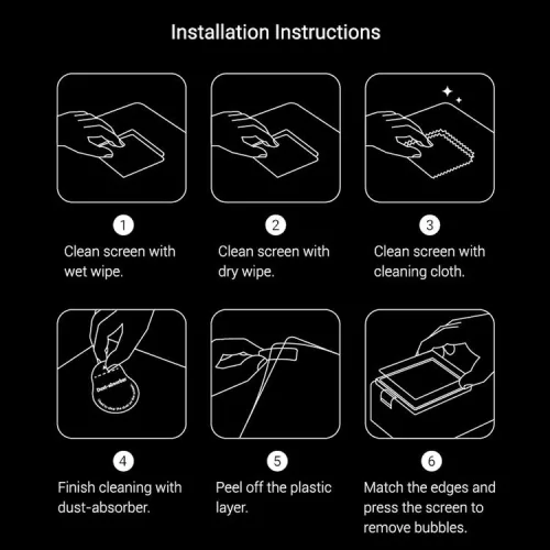 SmallRig 5892 Tempered Glass Screen Protector Kit for DJI Osmo Action 6