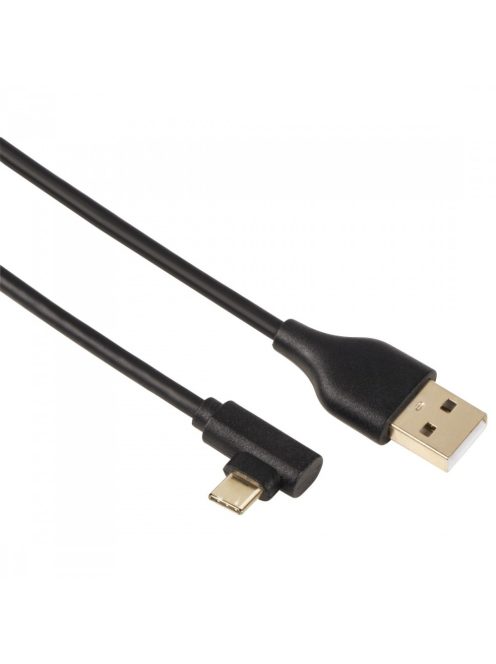 Hama USB 2.0 - USB Type-C adatkábel, 90° - 1m