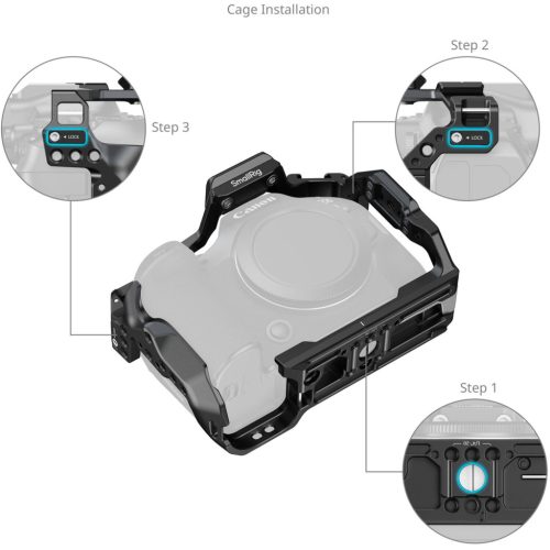 SmallRig 5954 "HawkLock" Quick Release Cage (for Canon EOS R6 MII + EOS R6 MIII)