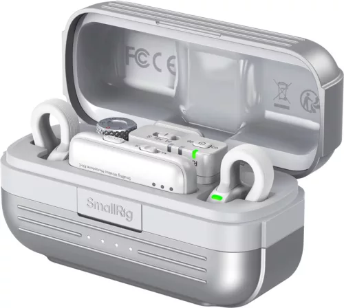 SmallRig 5716 S70 Wireless Microphone with Multi-Device Compatibility (White)