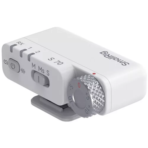 SmallRig 5716 S70 Wireless Microphone with Multi-Device Compatibility (White)