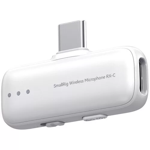 SmallRig 5716 S70 Wireless Microphone with Multi-Device Compatibility (White)