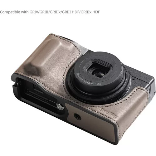 SmallRig 5677 Leather Case Kit for RICOH GR IV / GR III / GR IIIx / GR III HDF / GR IIIx HDF (Gray)