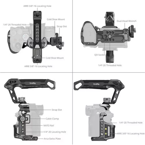 SmallRig 6031 Advanced "Rhinoceros" Cage Kit for Sony Alpha 7 V / 7R V / 7 IV