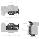 SmallRig 6023 "HawkLock" Quick Release Half Cage for Sony Alpha 7 V / 7R V / 7 IV