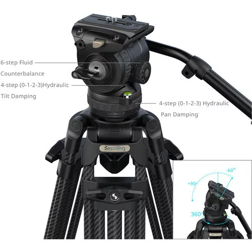 SmallRig 5580 FSD16 FreeSpeed Heavy-Duty Carbon Fiber Tripod