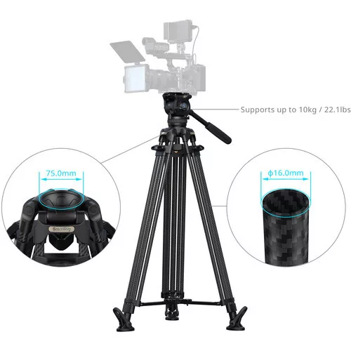 SmallRig 5580 FSD16 FreeSpeed Heavy-Duty Carbon Fiber Tripod