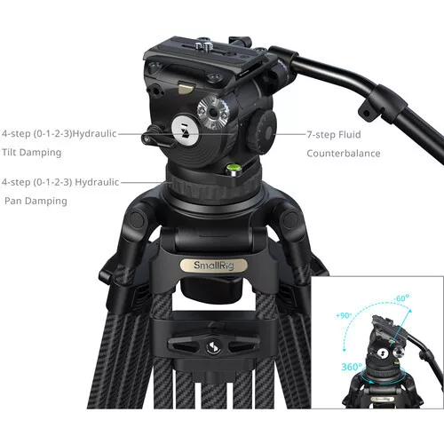 SmallRig 5578 FSD18 FreeSpeed Heavy-Duty Carbon Fiber Tripod