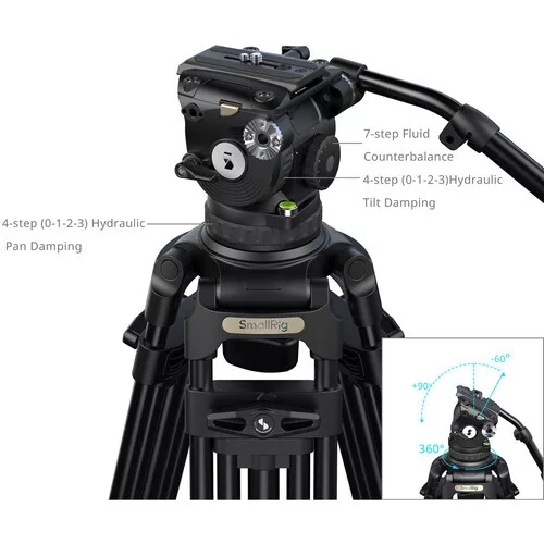 SmallRig 5577 FSD18 FreeSpeed Heavy-Duty Aluminum Alloy Tripod