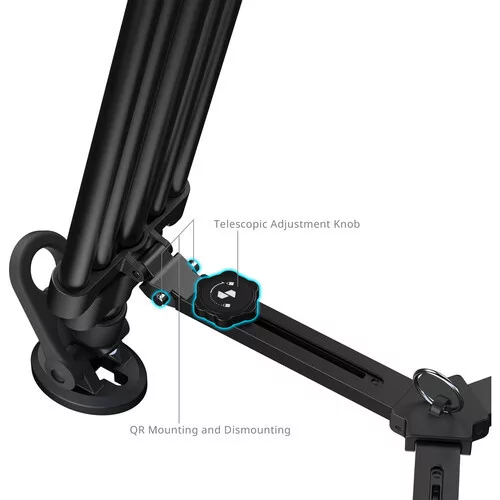 SmallRig 5577 FSD18 FreeSpeed Heavy-Duty Aluminum Alloy Tripod